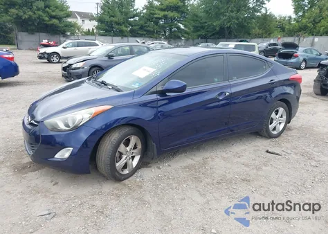 2013 Hyundai Elantra Gls z USA, uszkodzony, nr VIN 5NPDH4AE4DH169930